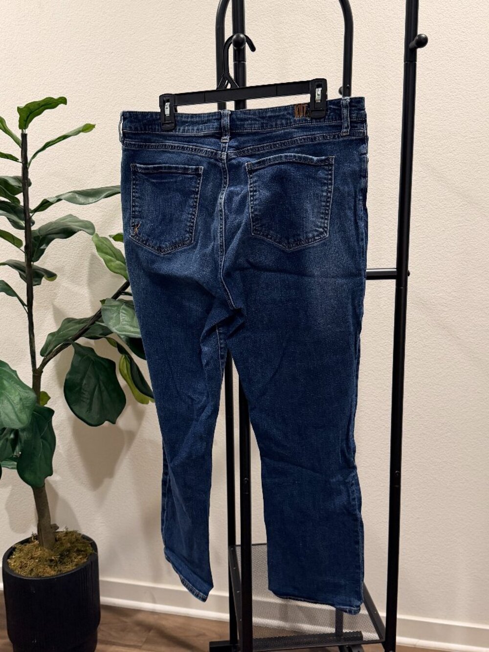 KUT from the Kloth Katy High Rise Ankle Straight Leg Jeans Size 16 - Picture 4 of 4